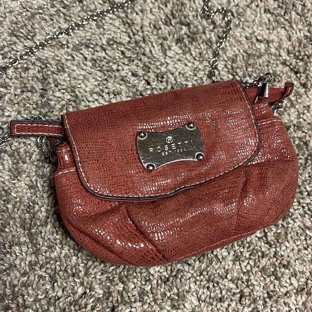 Mini Bag Bronze color and silver chain - Picture 2 of 5